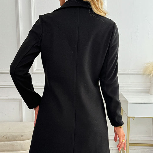 Abrigo Trench Ajustado con Cuello Sastre para Mujer - Image 20