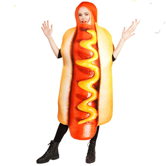 Disfraz de Hot Dog Divertido para Presentaciones Escénicas