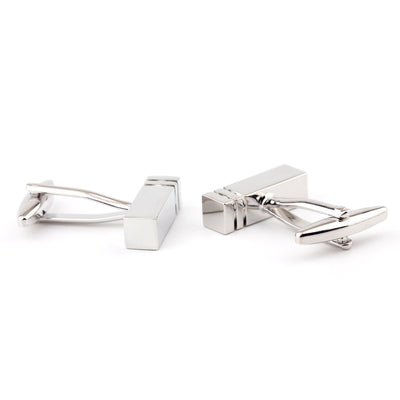 Gemelos Rectangulares Metálicos Brillantes para Hombre y Mujer - Image 7