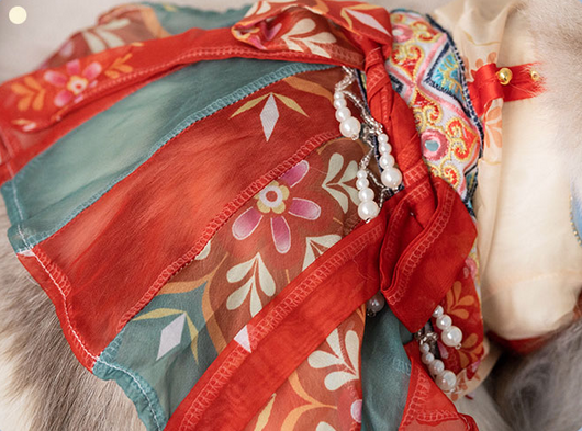 Falda Princesa Hanfu para Gatos - Protección Anticaída de Pelo - Image 13