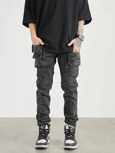 Jeans Slim Fit Stretch con Costuras 3D para Hombre - Image 5