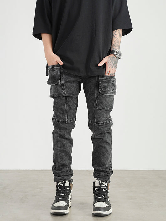 Jeans Slim Fit Stretch con Costuras 3D para Hombre - Image 5