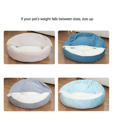 Cama Ortopédica para Perros y Gatos con Manta Térmica y Capucha - Image 13