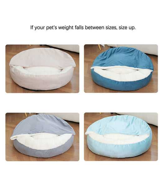 Cama Ortopédica para Perros y Gatos con Manta Térmica y Capucha - Image 13