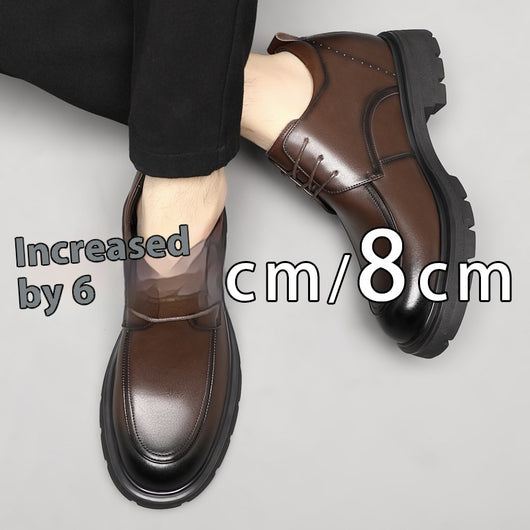 Zapatos Formales de Cuero con Plantilla Elevadora para Hombre - Image 4
