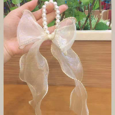 Moño de Encaje Hada con Perla - Pasador Elegante - Image 13