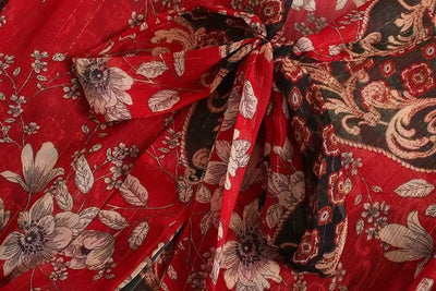 Blusa de Gasa con Hilo Dorado e Insertaciones de Cinta - Image 15