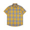 Camisa Suelta a Cuadros de Manga Corta para Hombre