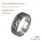 Nordic Viking Luen Letters Ring Medium Tamaño 9to10