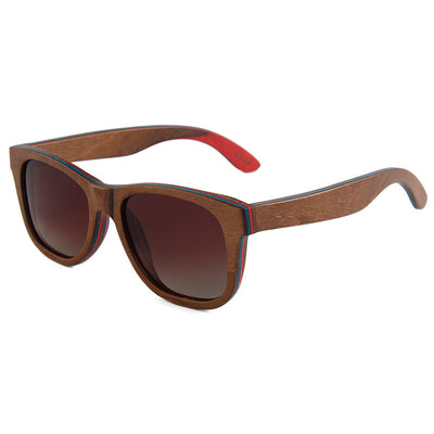 Gafas de Sol Polarizadas con Montura Ovalada y Puente de Madera - Image 8
