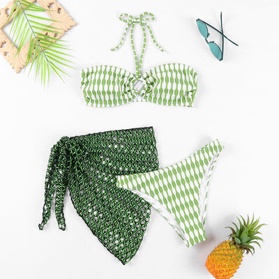 Bikini Dos Piezas Tubo con Pieza de Tres Partes - Image 7