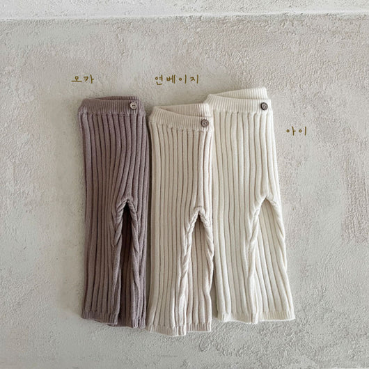 Leggings Tejidos para Bebé y Niño Pequeño con Rayas Hundidas - Image 15