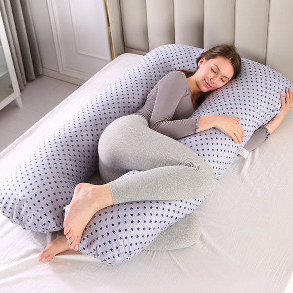 Almohada de Maternidad en Forma de U - Algodón 100% Puro