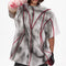 Camiseta Patchwork con Hombreras Acolchadas y Líneas 3D