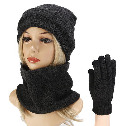 Conjunto Tejido Variegado de Gorro, Bufanda y Guantes de Lana Gruesa - Image 8