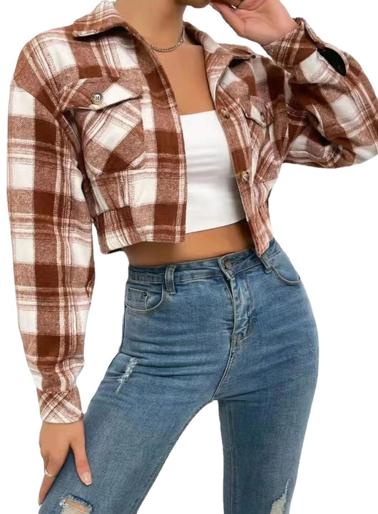 Camisa de Cuadros en Lana para Mujer - Image 4