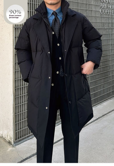 Chaqueta Acolchada Retro Estilo Dos Piezas para Hombre - Image 11