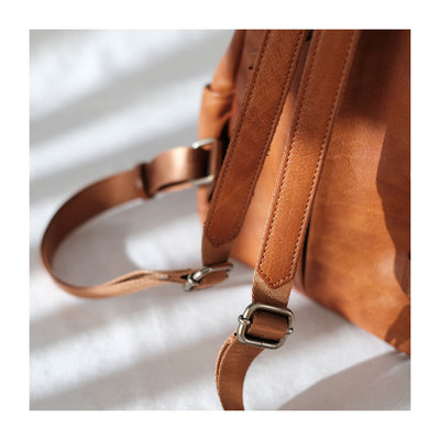 Bolso de Cuero Retro con Gran Capacidad para Hombro - Image 7