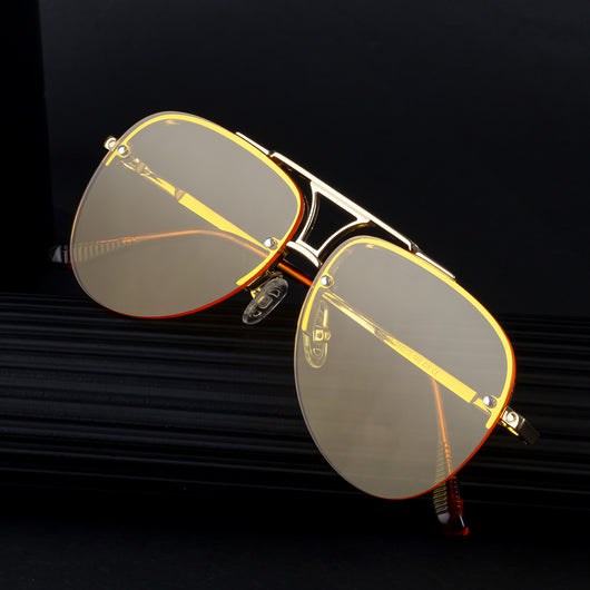 Gafas de Sol Hombre Montura Metalizada Media Armazón - Image 17