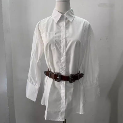 Vestido Camisero Blanco para Mujer - Colección Otoño - Image 7