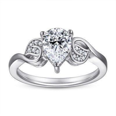 Anillo de Plata Esterlina 925 Diseño Gota - Image 7