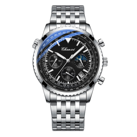 Reloj de Cuarzo para Hombre con Esfera de Tabla, Luminoso e Impermeable - Image 9