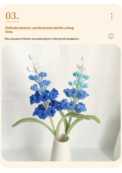 Ramo de Jacinto de Uva Tejido a Mano - Flores Artificiales Acabadas - Image 14
