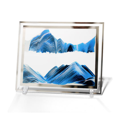 Adorno de Vidrio con Pintura de Paisaje Arenoso Fluido - Image 5