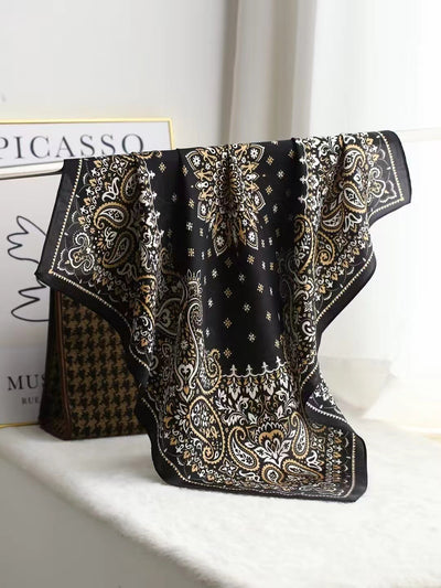 Pañuelo de Seda Cuadrado Lujo Elegante - Accesorio Premium para Regalo - Image 32