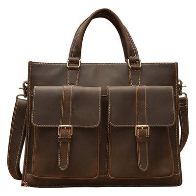 Maletín de Cuero Vintage Hecho a Mano para Hombre - Image 4