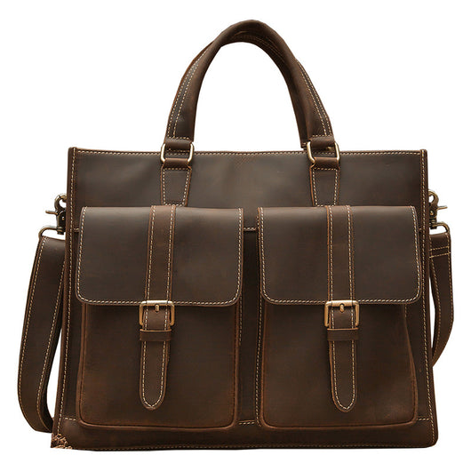 Maletín de Cuero Vintage Hecho a Mano para Hombre - Image 4