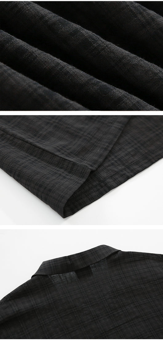 Camisa a Cuadros de Manga Corta para Hombre - Estilo Casual y Fresco - Image 7