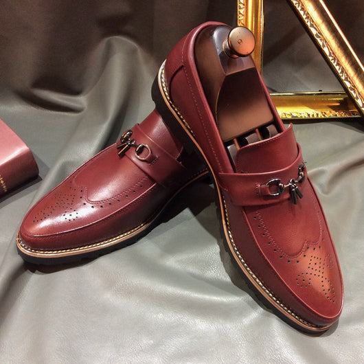 Zapatos de Cuero Británicos para Hombre - Suela Flexible Transpirable - Image 17