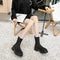 Botas Casuales de Caña Corta con Punta Redonda para Mujer