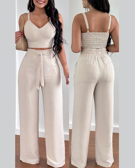 Conjunto de Dos Piezas con Tirantes para Mujer - Moda Elegante - Image 9