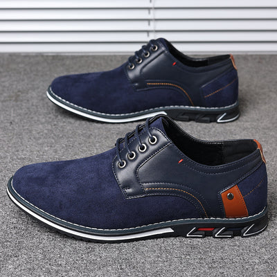 Zapatos Casuales de Cuero para Hombre con Punta Redonda y Cordones - Image 19