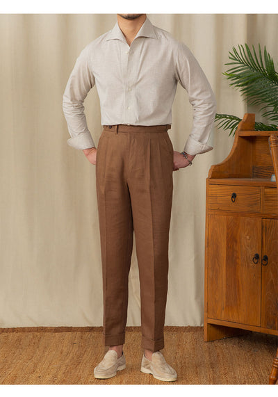 Camisa Casual Hombre Algodón y Lino Transpirable - Image 2