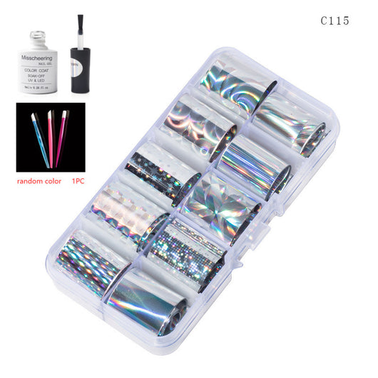Set de 12 Láminas Decorativas para Uñas - Transferencias Nail Art - Image 49