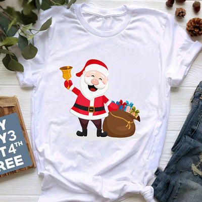 Playera Navideña con Estampado de Reno para Mujer - Image 12
