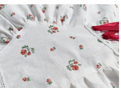 Vestido Largo de Cintura Alta con Mangas Largas y Estampado Floral Suave - Image 13