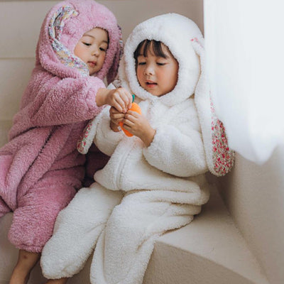 Pijama Enterizo Térmico para Bebé y Niño Pequeño con Orejas de Conejo - Image 5