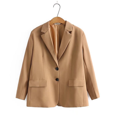 Blazer Cuadrille Retro Slim Fit Talla Grande para Mujer - Image 2