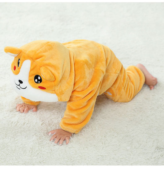 Mameluco Franela Estampado Animales para Bebé 3 Años - Ropa Otoño Europea - Image 7