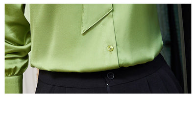Blusa Ejecutiva sin Planchado con Cuello y Volantes - Image 15