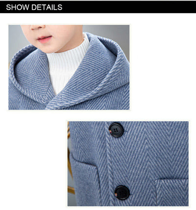 Abrigo de Lana para Niño Largo Invierno - Image 16