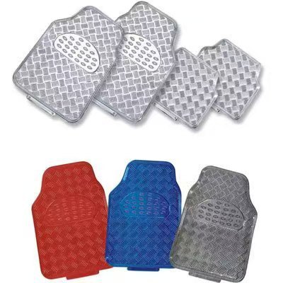 Tapete Automotriz de Aluminio Antideslizante Impermeable Universal