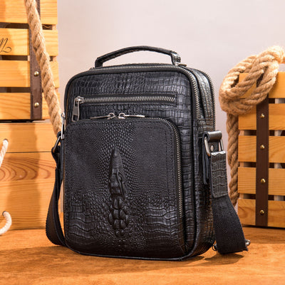 Bolso Mensajero de Cuero Retro con Gran Capacidad - Image 6