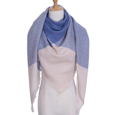 Bufanda Larga con Triángulos para Mujer - Chal Otoño Invierno - Image 39