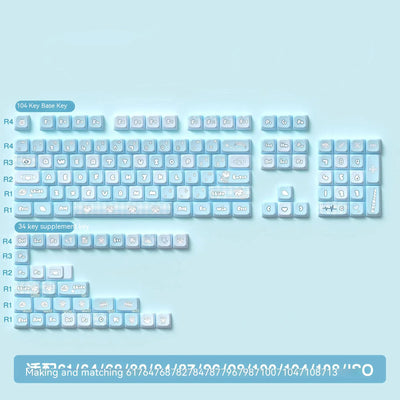 Set Completo de Teclado Gaming con Diseño Térmico de 5 Caras y Sublimación - Image 6