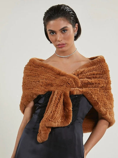 Chal de Lana Tejido para Mujer - Abrigo Elegante - Image 3